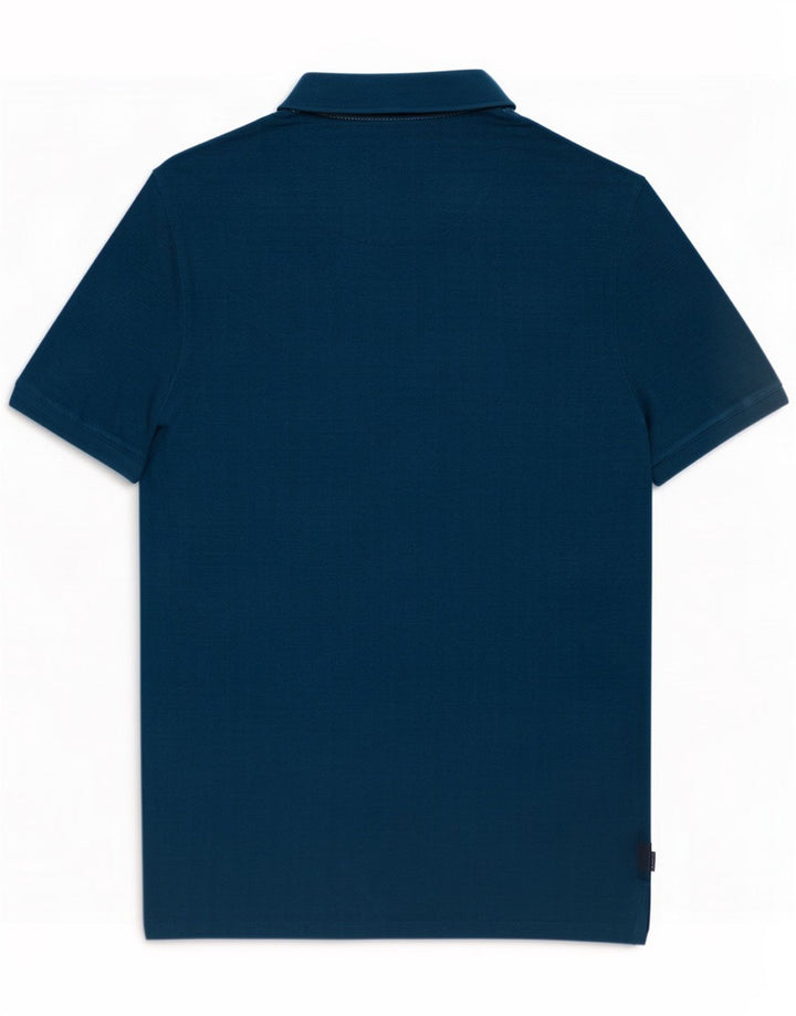 Ted Baker Mens Polo Shirt Size 3 Medium Turquoise Cotton