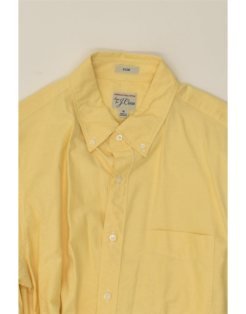 J. CREW Mens Slim Fit Shirt Medium Yellow Cotton | Vintage J. Crew | Thrift | Second-Hand J. Crew | Used Clothing | Messina Hembry 