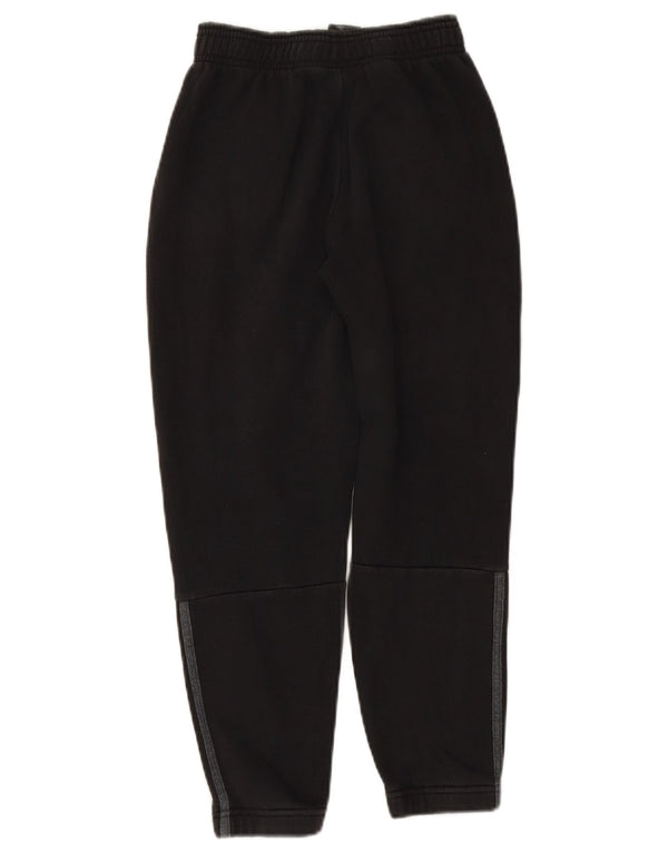 ADIDAS Boys Tracksuit Trousers Joggers 9-10 Years  Black Cotton
