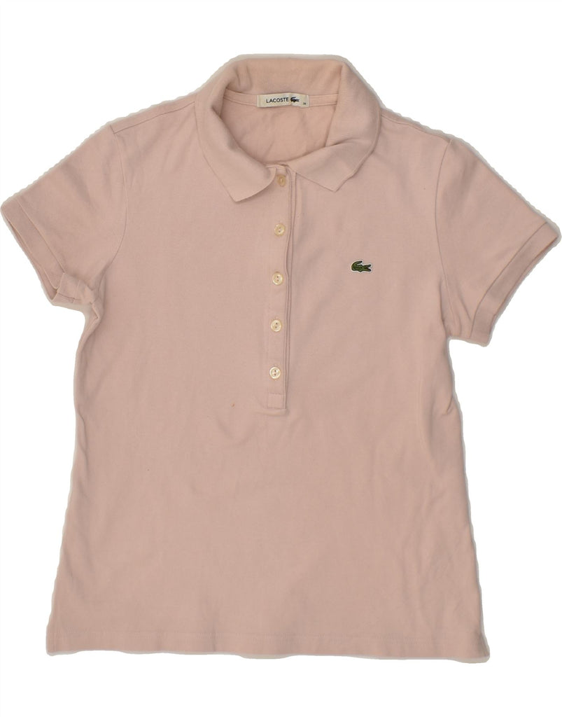 LACOSTE Womens Polo Shirt Size 38 Medium Pink Cotton | Vintage Lacoste | Thrift | Second-Hand Lacoste | Used Clothing | Messina Hembry 