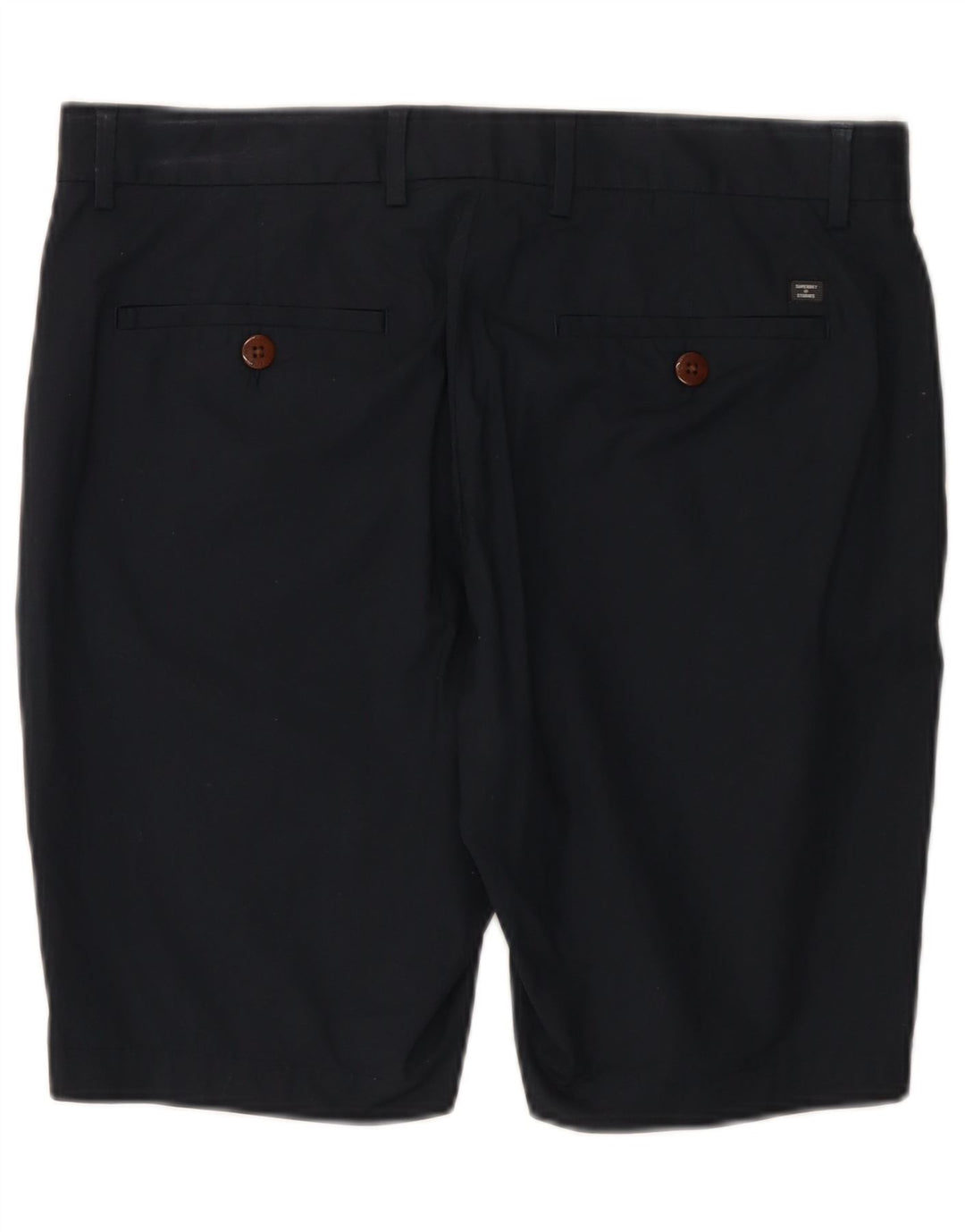 Superdry Mens Chino Shorts W34 Large  Navy Blue Cotton