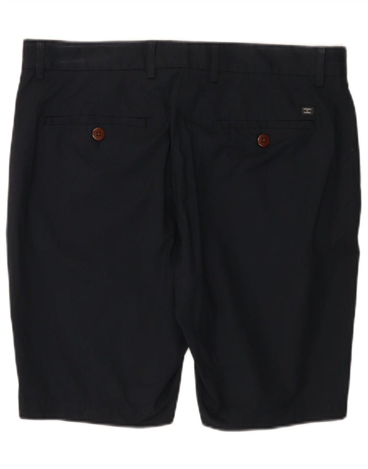 Superdry Mens Chino Shorts W34 Large  Navy Blue Cotton