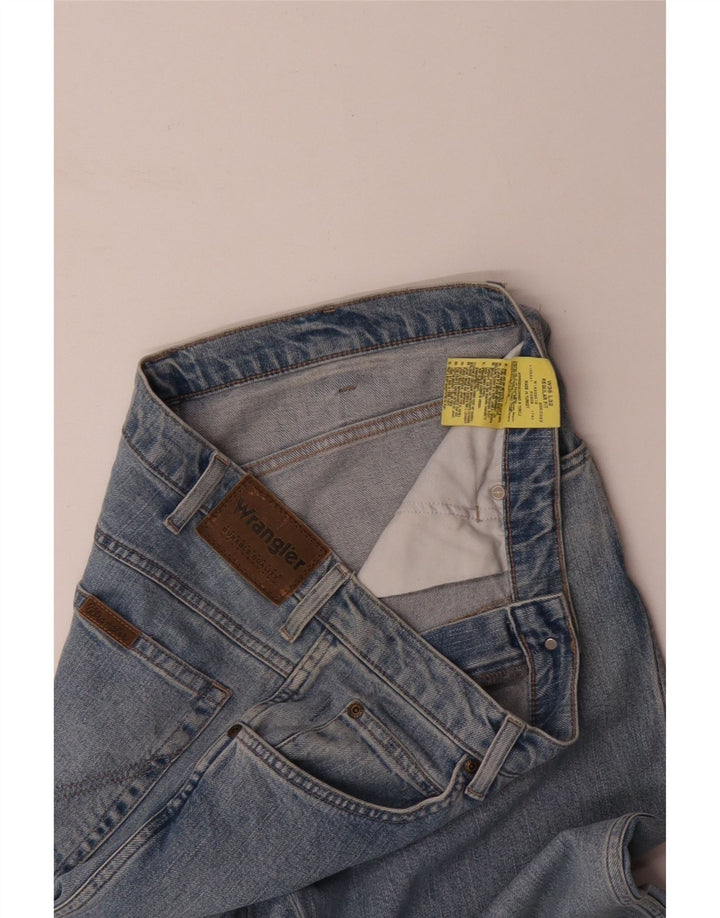 WRANGLER Mens Regular Fit Straight Jeans W36 L32  Blue Cotton