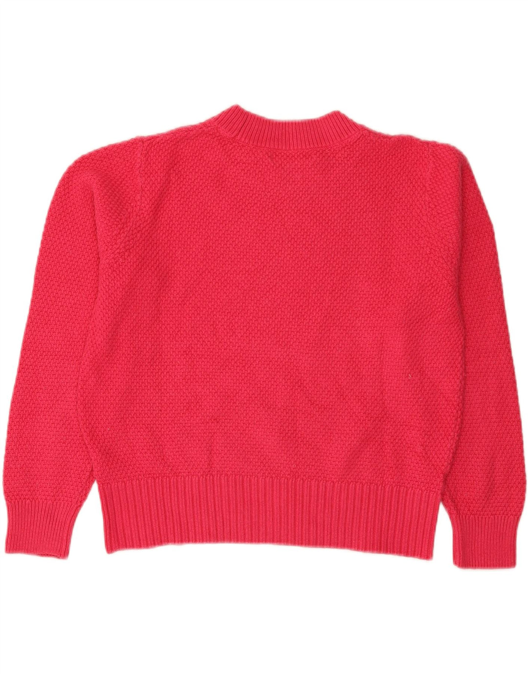 Marks & Spencer Womens Crop Turtle Neck Jumper Sweater UK 14 Large Pink