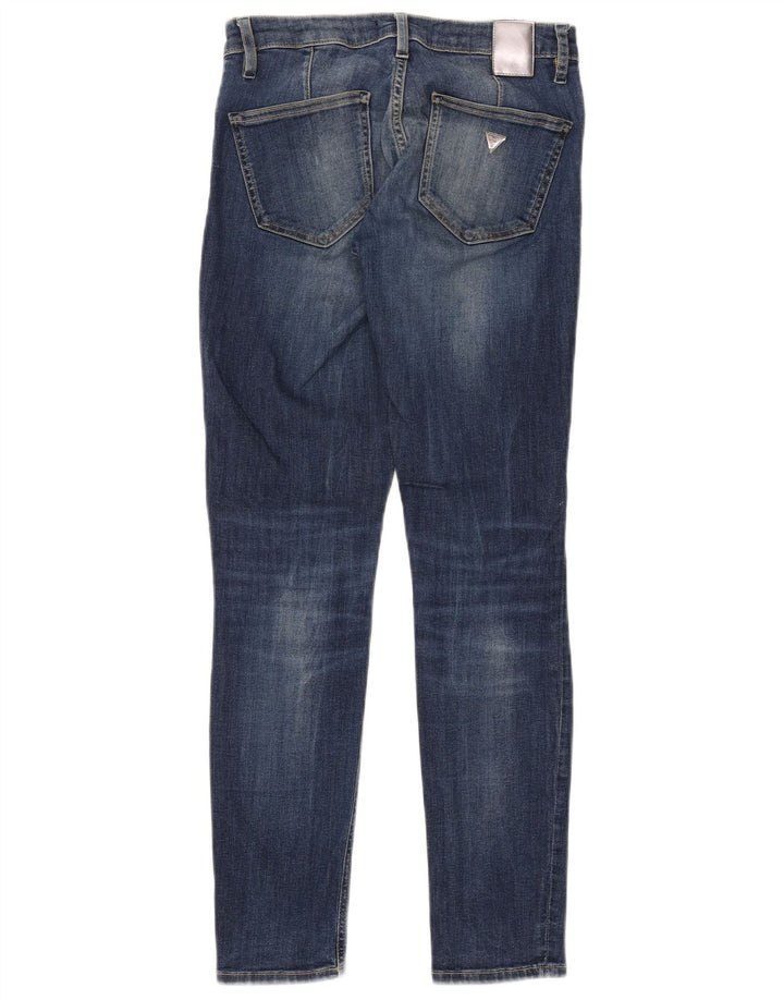 GUESS Womens Marilyn Skinny Jeans W27 L28  Blue Cotton