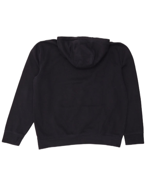 Tommy Hilfiger Mens Graphic Hoodie Jumper 2XL Navy Blue Cotton