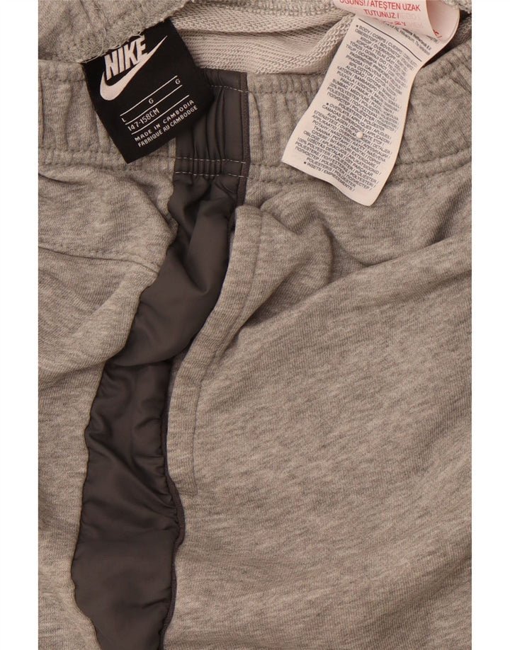 NIKE Boys Sport Shorts 12-13 Years Large  Grey Colourblock Cotton