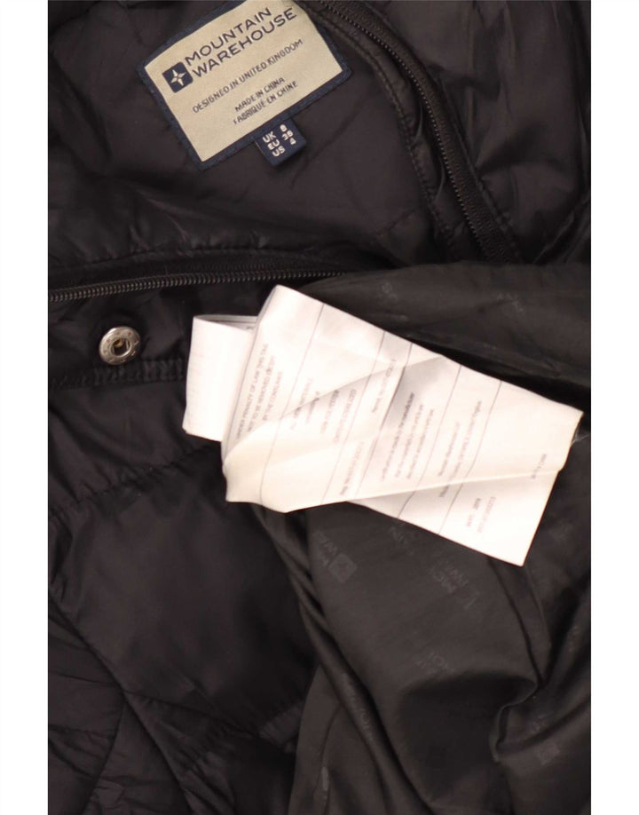 Mountain Warehouse Womens Hooded Padded Coat UK 8 Small Black Polyester