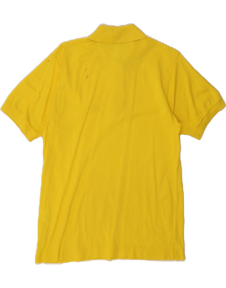 SERGIO TACCHINI Mens Polo Shirt Small Yellow Cotton Vintage Sergio Tacchini and Second-Hand Sergio Tacchini from Messina Hembry 