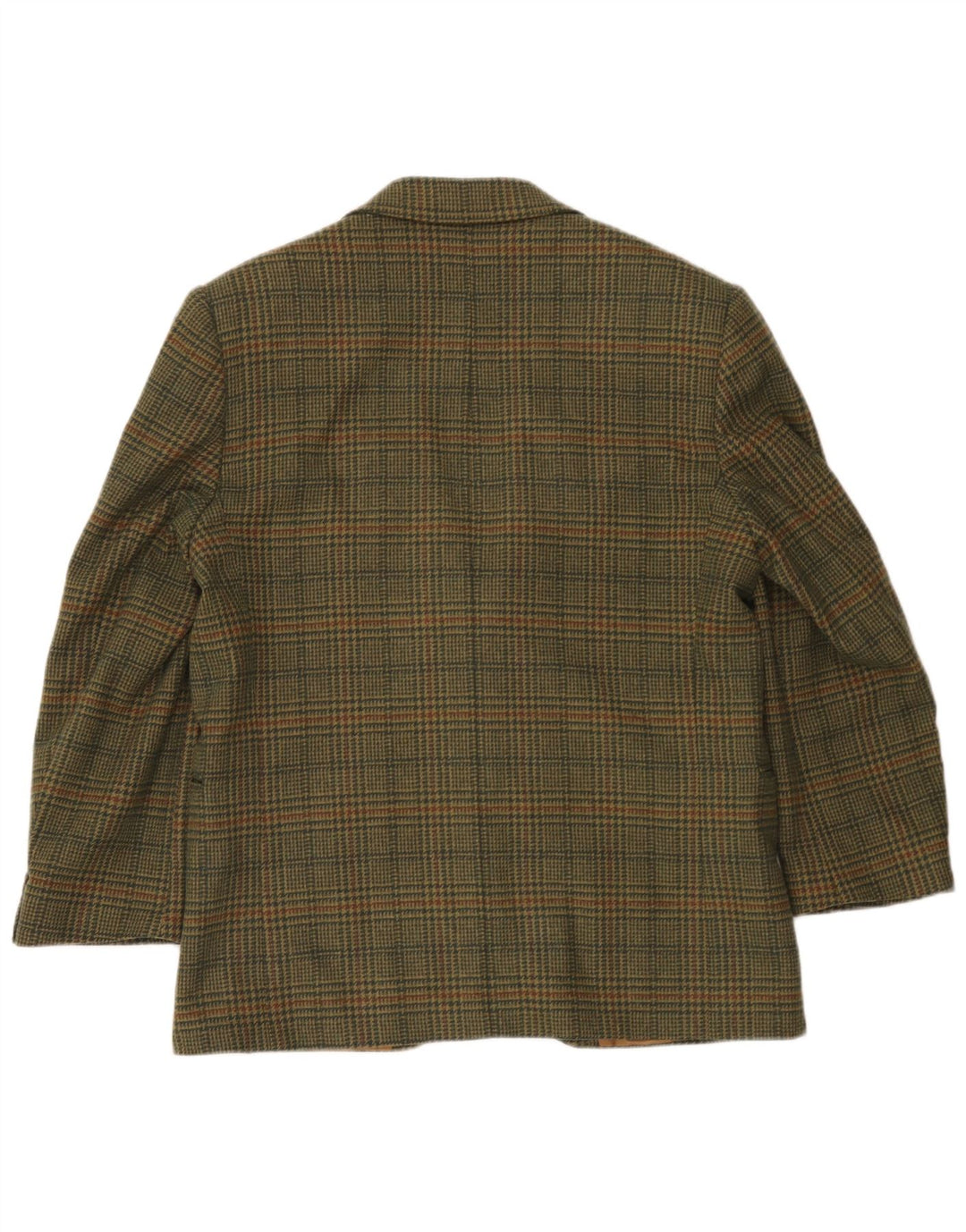 Incom Mens 2 Button Blazer Jacket UK 38 Medium Khaki Houndstooth