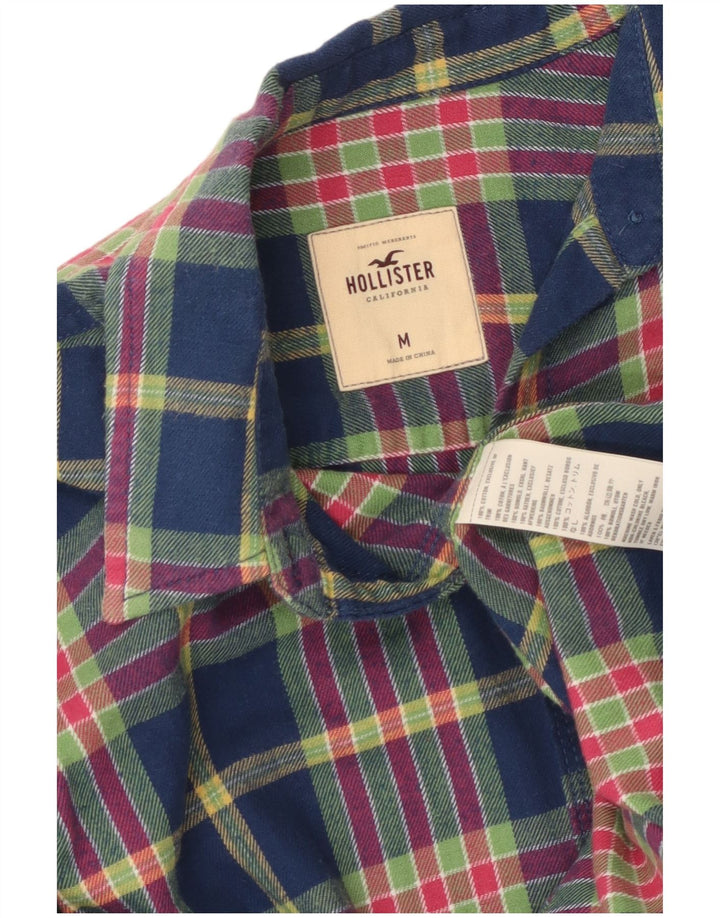 HOLLISTER Womens Flannel Shirt UK 12 Medium Multicoloured Plaid Cotton