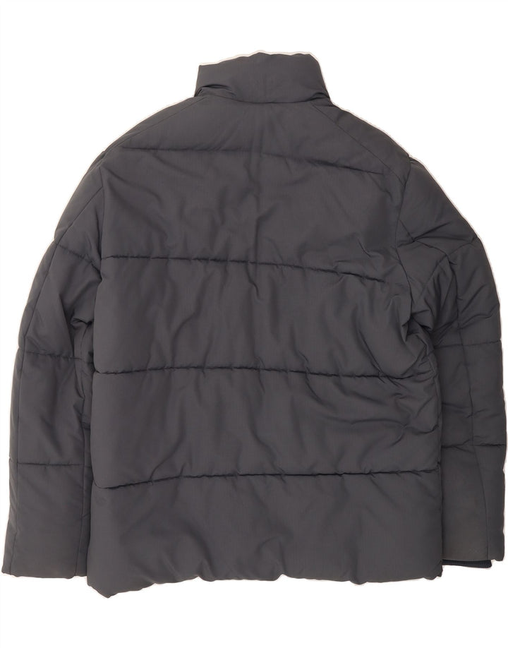 MARKS & SPENCER Mens Padded Jacket UK 42 XL Grey Polyester Vintage Marks & Spencer and Second-Hand Marks & Spencer from Messina Hembry 
