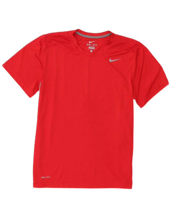 Nike Mens Dri Fit T-Shirt Top Large Red Polyester