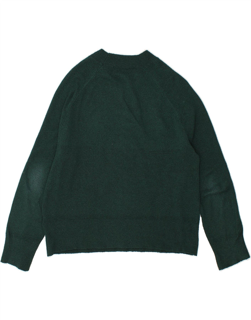 OASIS Womens Crew Neck Jumper Sweater UK 10 Small Green Cotton | Vintage Oasis | Thrift | Second-Hand Oasis | Used Clothing | Messina Hembry 