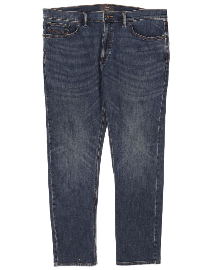 Marks & Spencer Mens Slim Jeans W40 L31 Blue Cotton