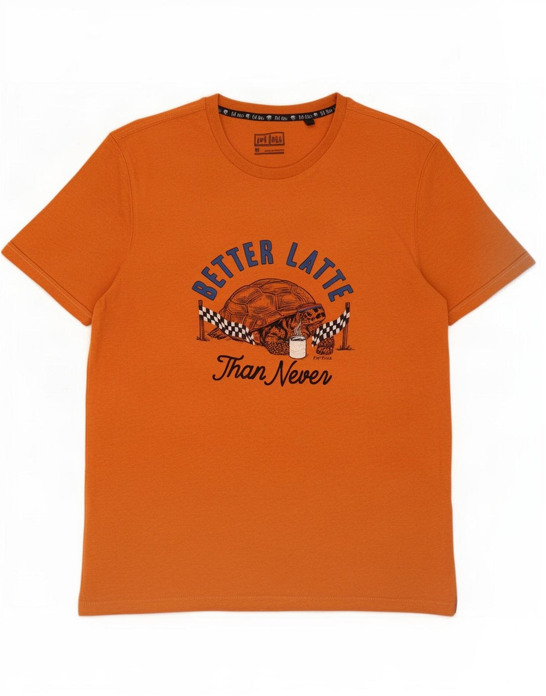 Fat Face Mens Graphic T-Shirt Top Medium Orange Cotton