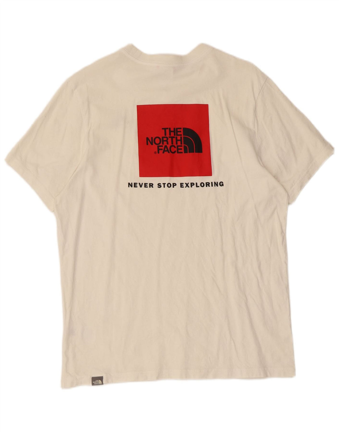 The North Face Mens Graphic T-Shirt Top Medium White Cotton