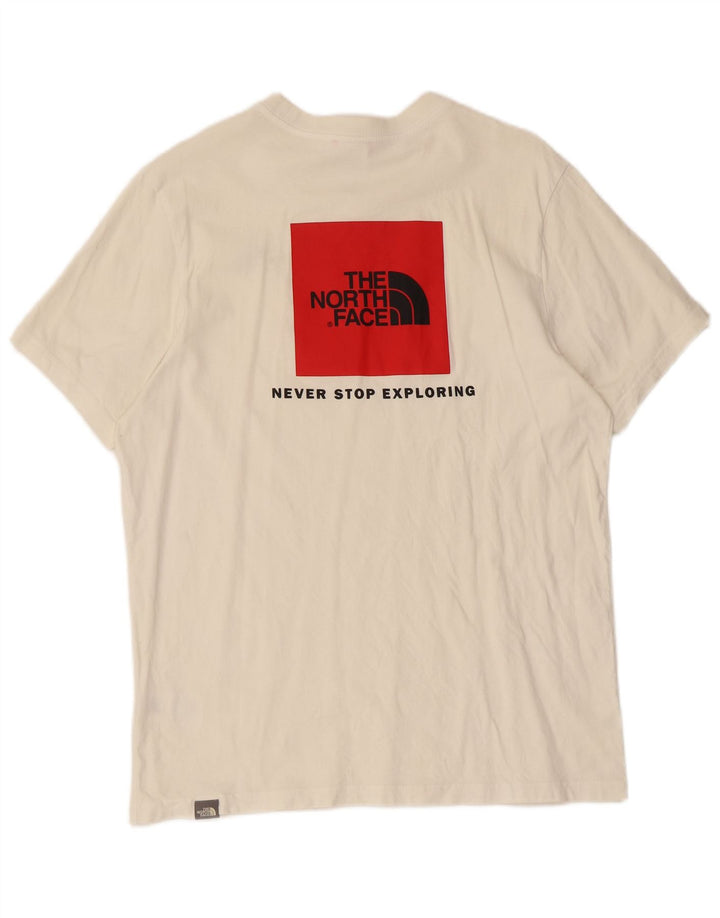 The North Face Mens Graphic T-Shirt Top Medium White Cotton