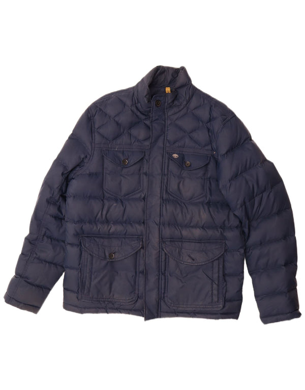 Timberland Mens Padded Jacket UK 40 Large Navy Blue Nylon