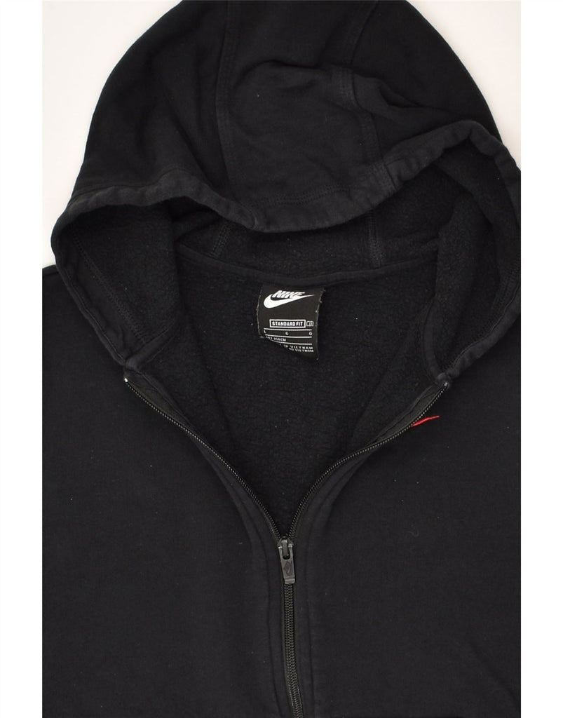 NIKE Boys Standard Fit Zip Hoodie Sweater 12-13 Years Large Black Cotton | Vintage Nike | Thrift | Second-Hand Nike | Used Clothing | Messina Hembry 