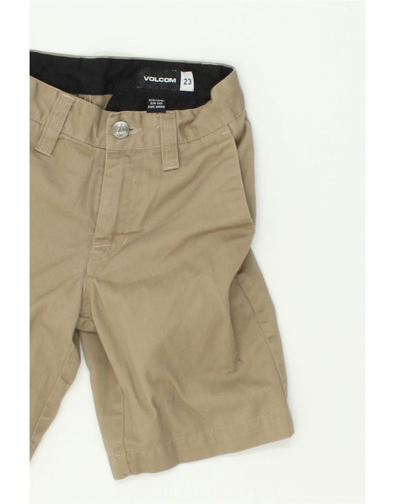 VOLCOM Boys Chino Shorts 9-10 Years W23 Grey Cotton | Vintage Volcom | Thrift | Second-Hand Volcom | Used Clothing | Messina Hembry 