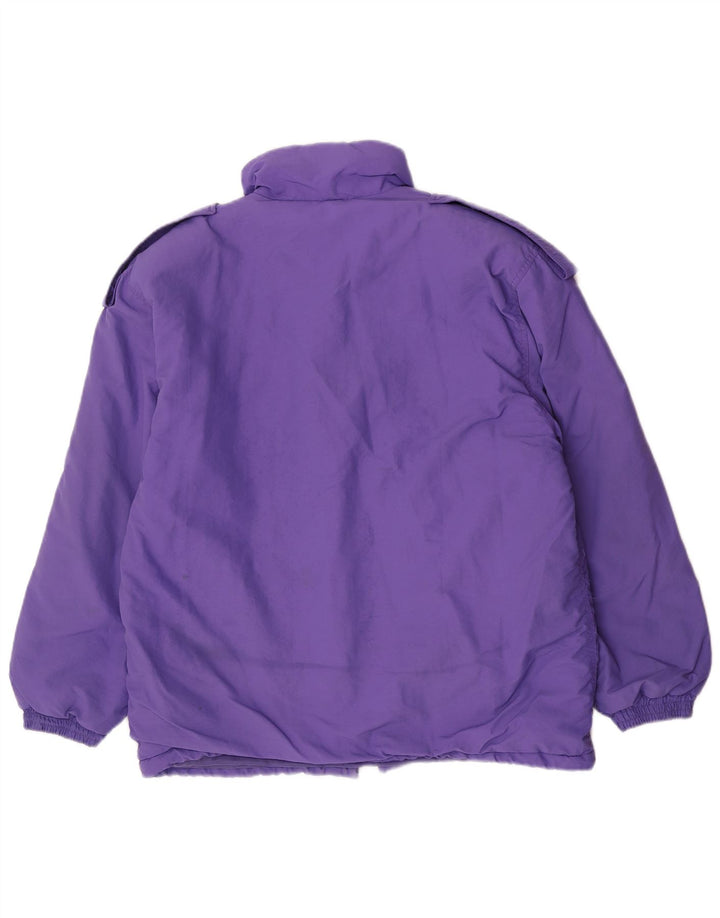 Belfe & Belfe Womens Military Oversized Padded Jacket UK 16 Large Purple