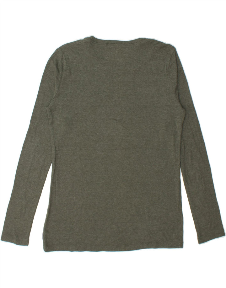 EDDIE BAUER Womens Top Long Sleeve UK 16 Large Green Cotton Vintage Eddie Bauer and Second-Hand Eddie Bauer from Messina Hembry 