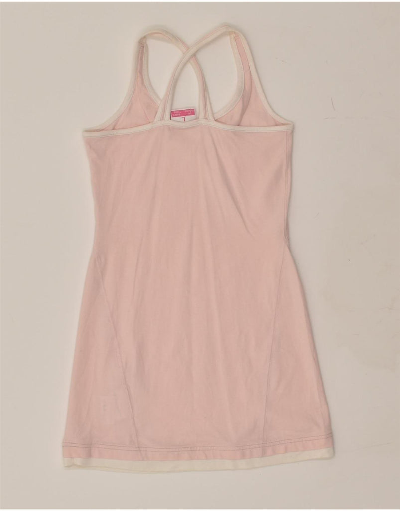 CHAMPION Girls Graphic Tennis Dress 11-12 Years Large Pink Cotton | Vintage Champion | Thrift | Second-Hand Champion | Used Clothing | Messina Hembry 