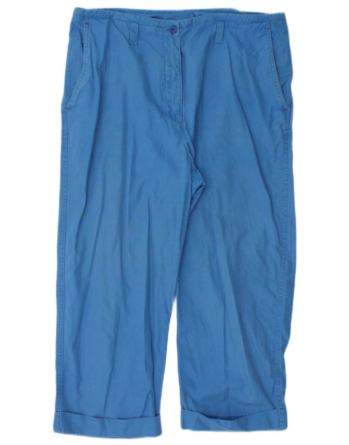 RALPH LAUREN Womens Straight Capri Trousers US 10 Large W32 L20 Blue
