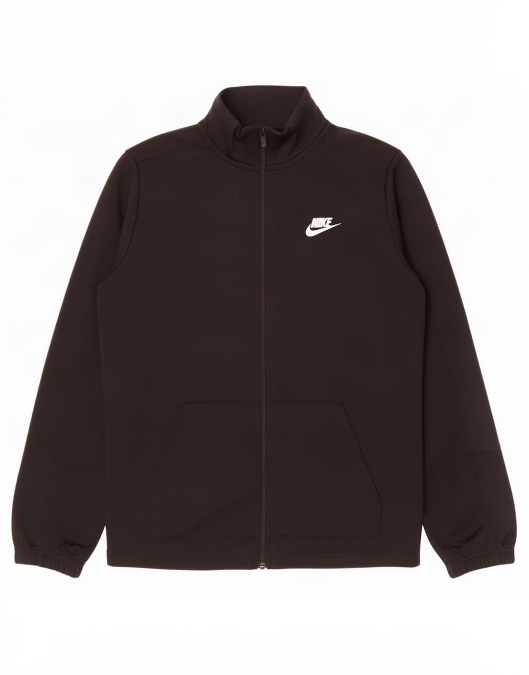 Nike Boys Graphic Tracksuit Top Jacket 12-13 Years XL Black Polyester