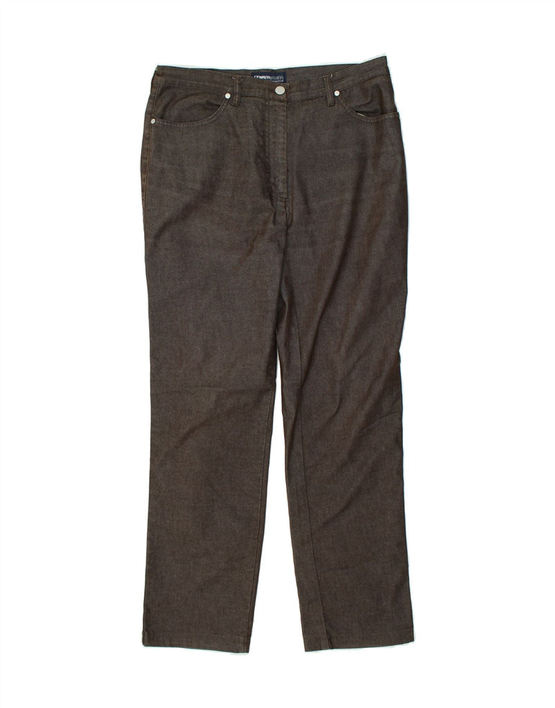 CERRUTI Mens Slim Casual Trousers W34 L32 Brown Cotton | Vintage Cerruti | Thrift | Second-Hand Cerruti | Used Clothing | Messina Hembry 