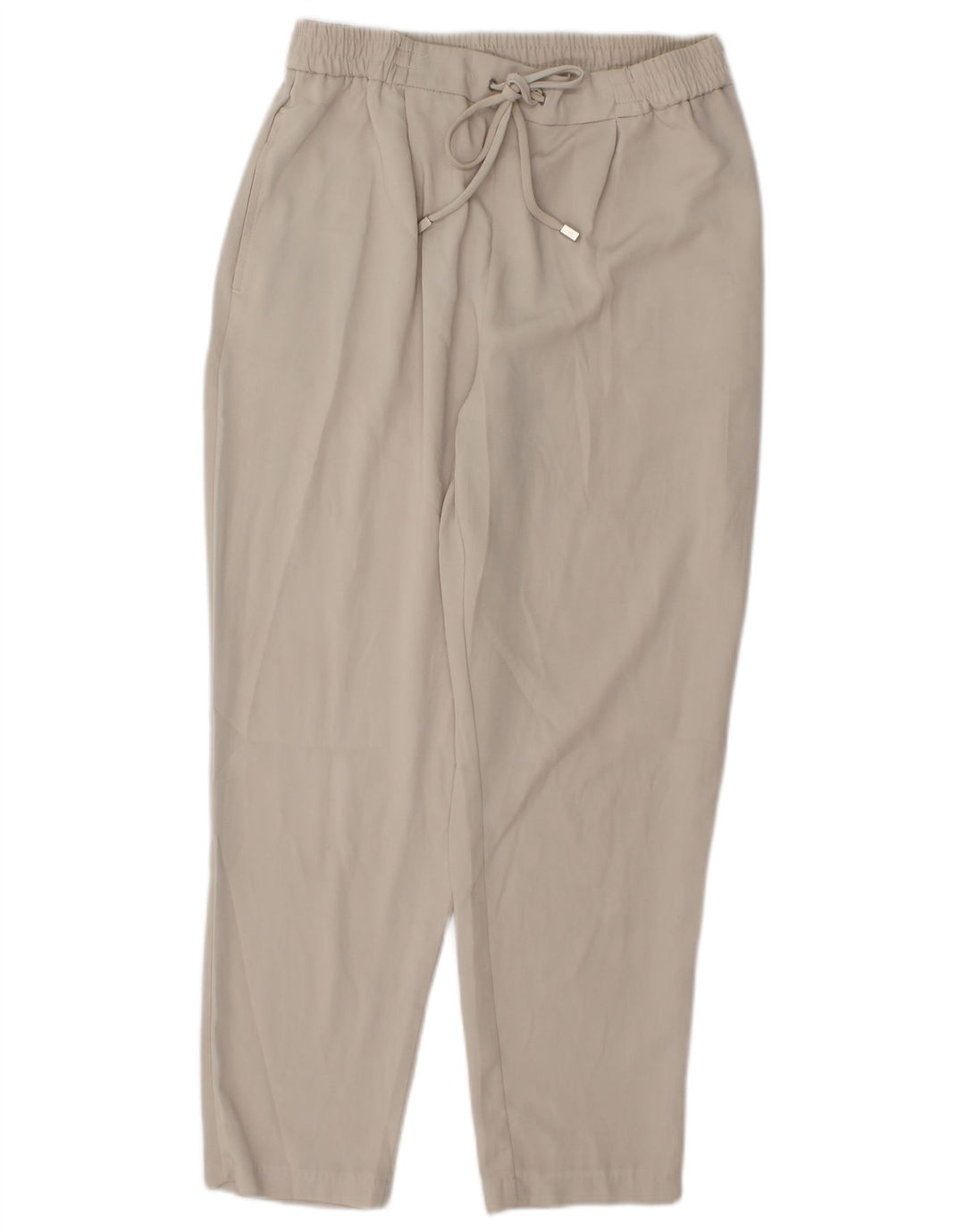 Zara Womens Tapered Casual Trousers Small W26 L25 Beige Polyester
