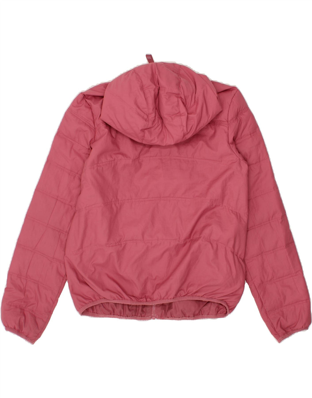 NIKE Womens Hooded Padded Jacket UK 10 Small Pink Polyester Vintage Nike and Second-Hand Nike from Messina Hembry 