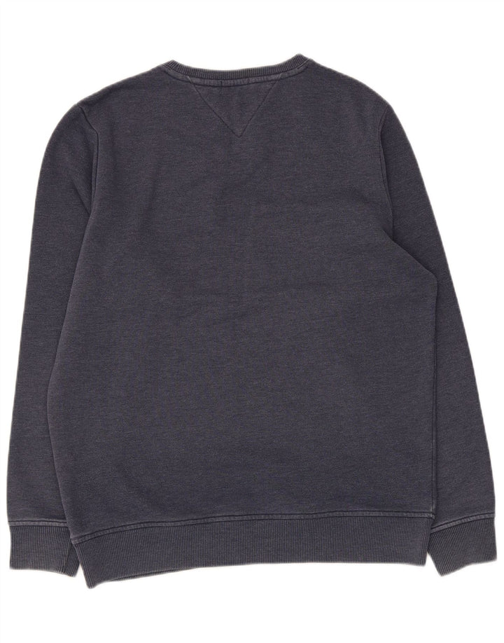 Tommy Hilfiger Mens Sweatshirt Jumper Large Navy Blue Colourblock