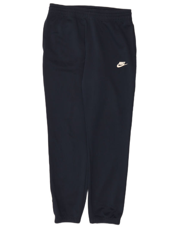 Nike Mens Tracksuit Trousers Joggers Large  Navy Blue Colourblock Polyester