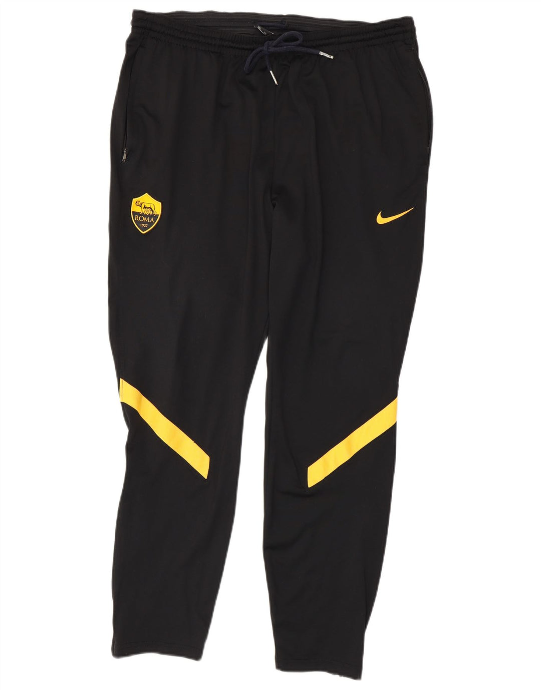 NIKE Mens Roma Tracksuit Trousers 2XL Black Colourblock Polyester