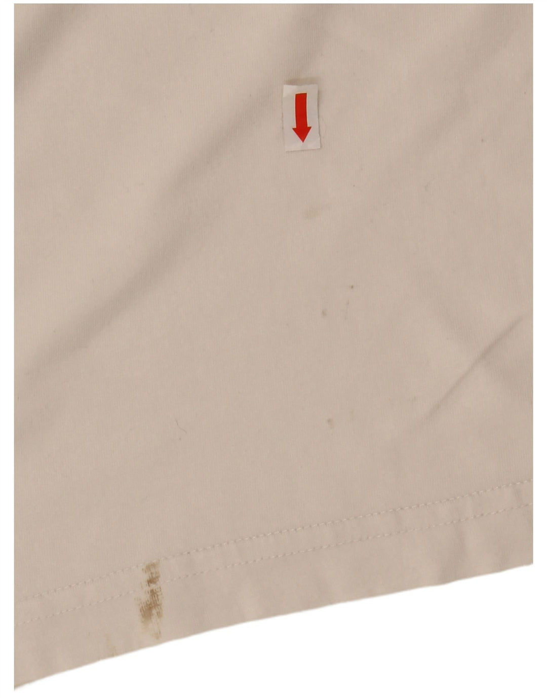 Asics Mens Montego Bay Graphic T-Shirt Top Medium Off White Striped Cotton