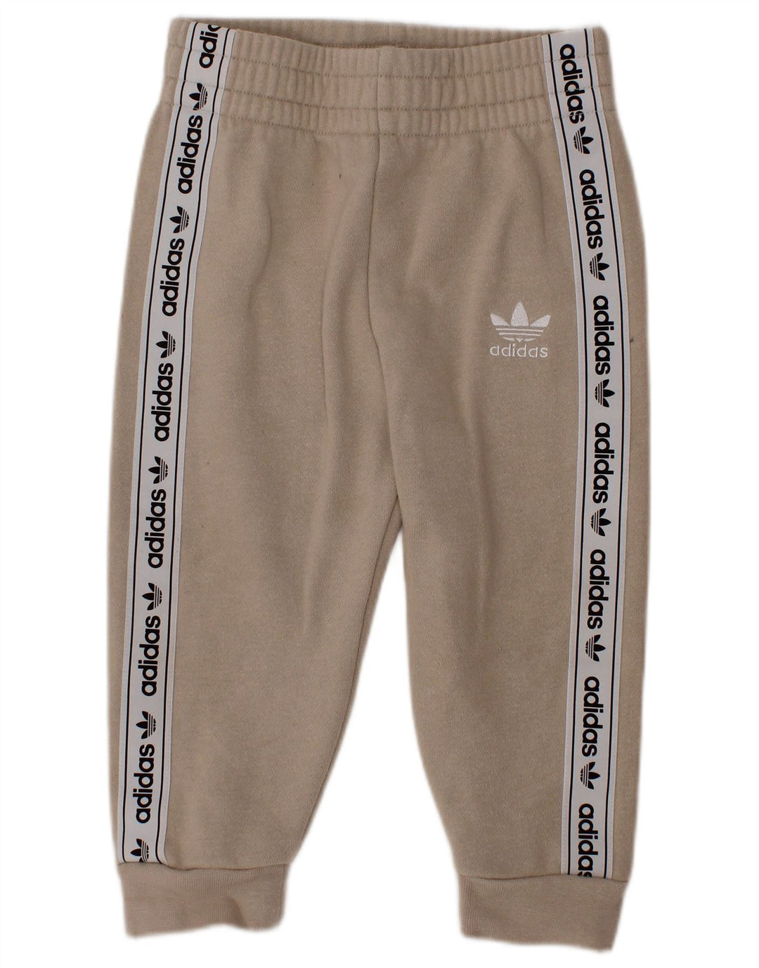 ADIDAS Baby Boys Graphic Joggers Tracksuit Trousers 12-18 Months  Beige