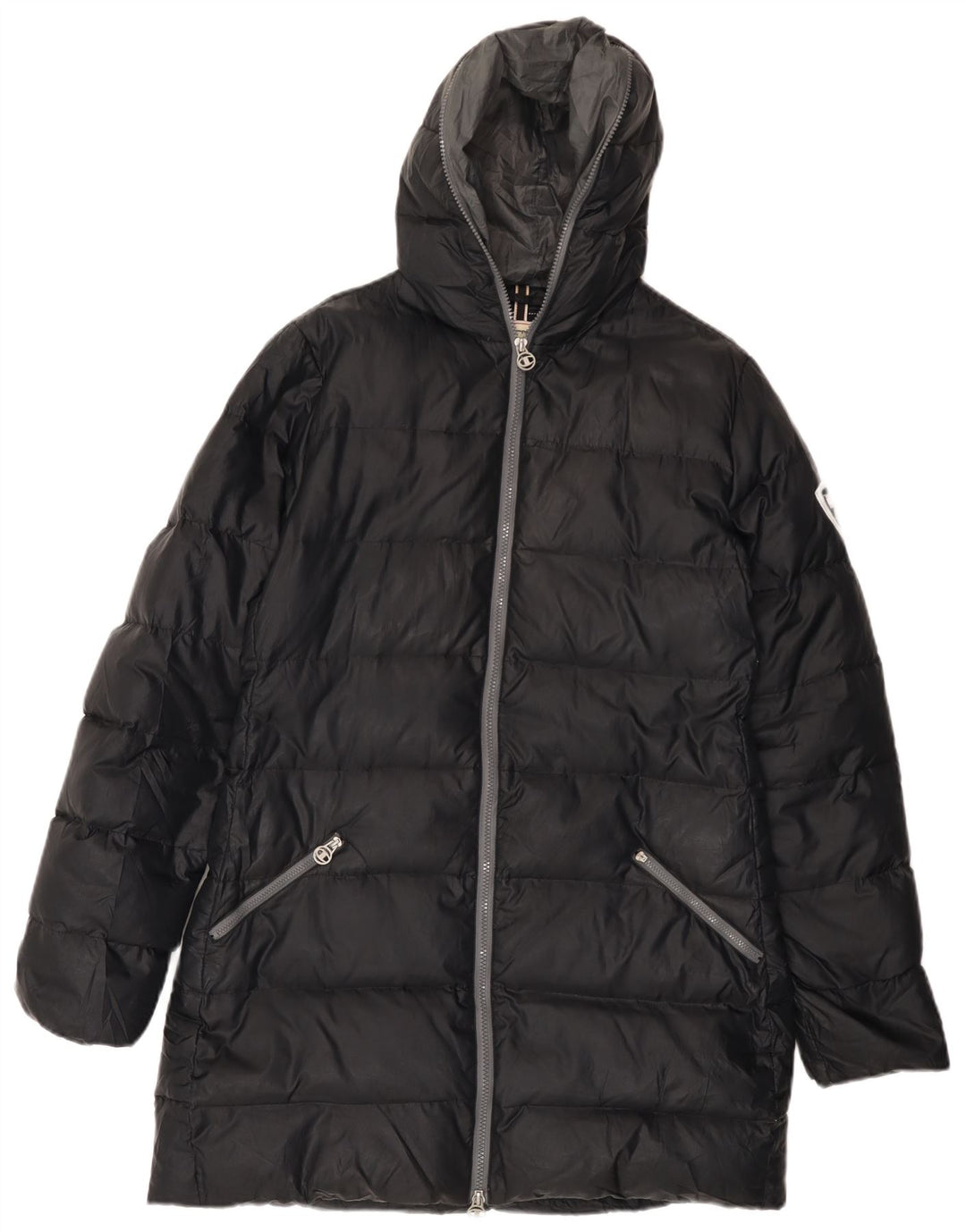 CHAMPION Womens Hooded Padded Coat UK 16 Large Black