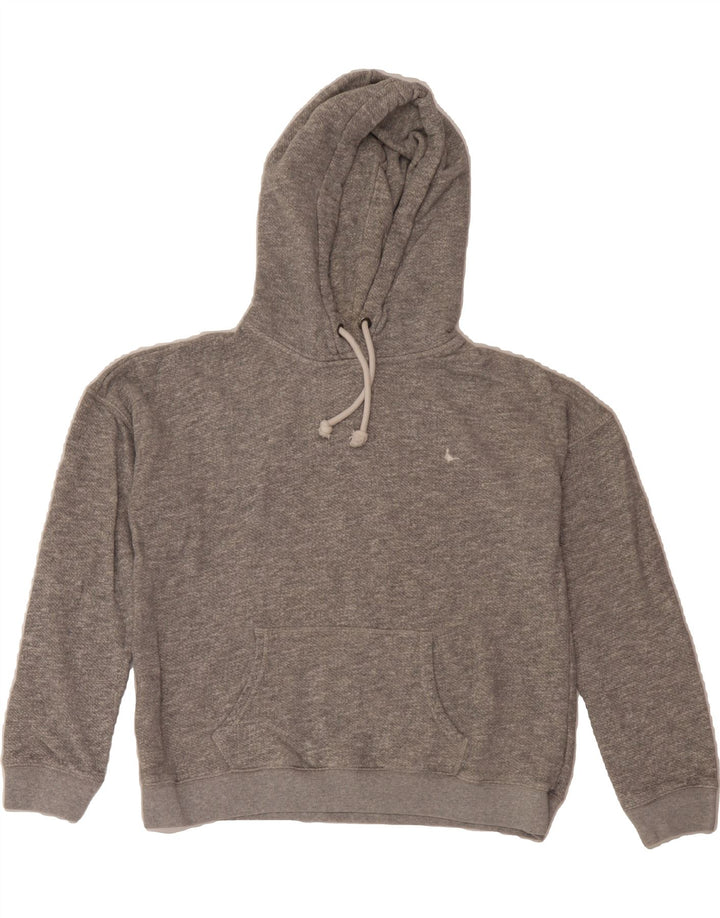 JACK WILLS Womens Oversized Hoodie Jumper UK 12 Medium Grey Cotton Vintage Jack Wills and Second-Hand Jack Wills from Messina Hembry 