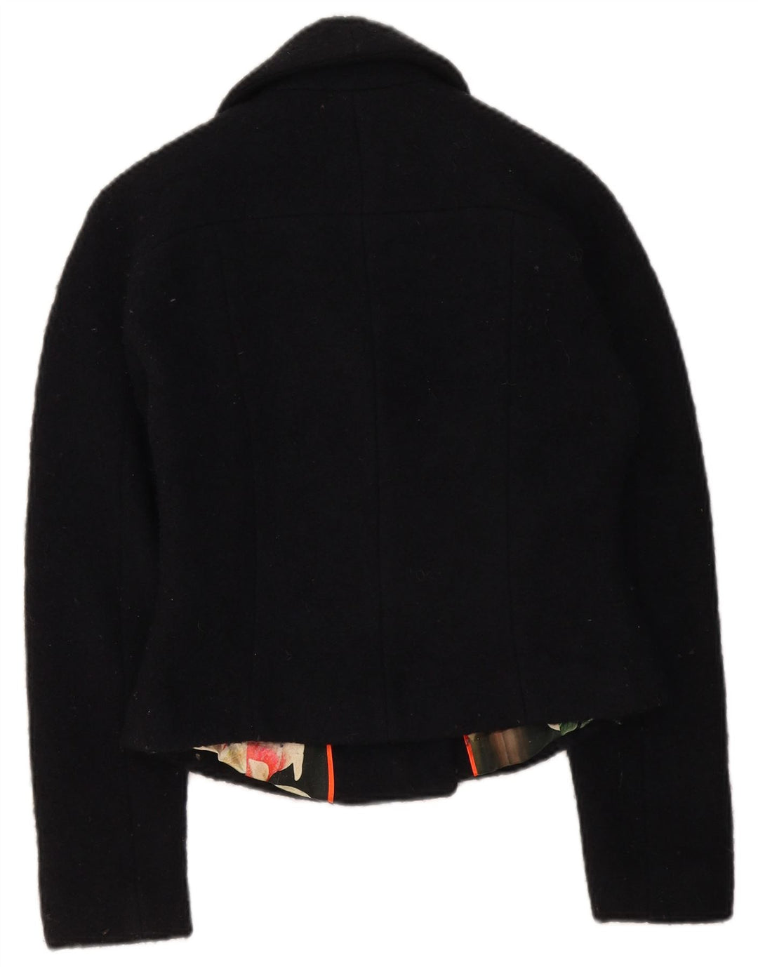 Ted Baker Womens Bolero Jacket UK 8 Small Black Wool