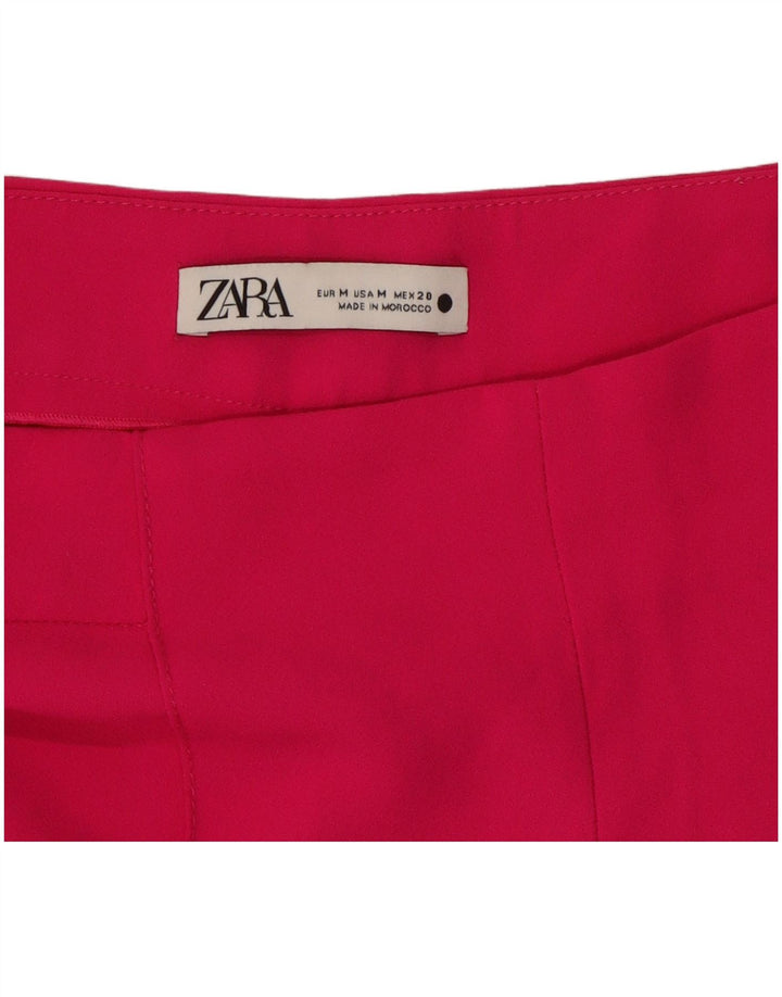 Zara Womens Wide Leg Casual Trousers Medium W30 L29 Pink
