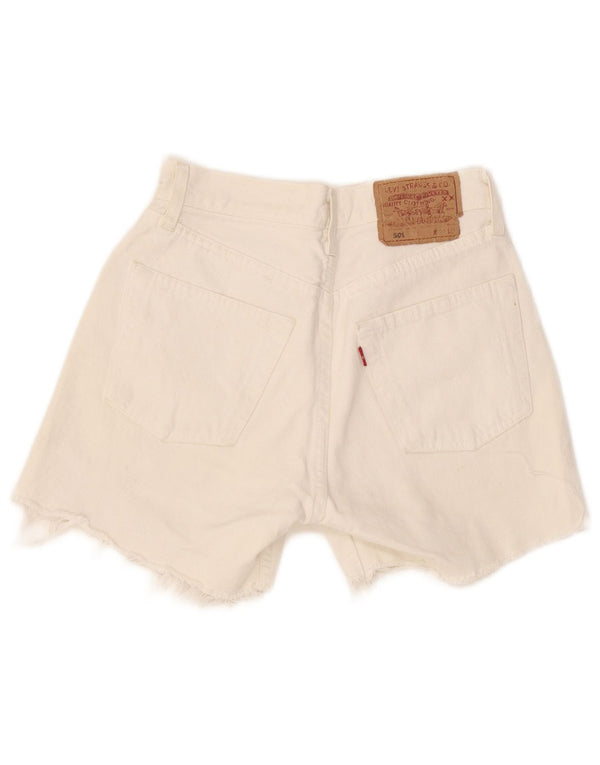 Levi's Womens 501 Denim Shorts W27 Small White