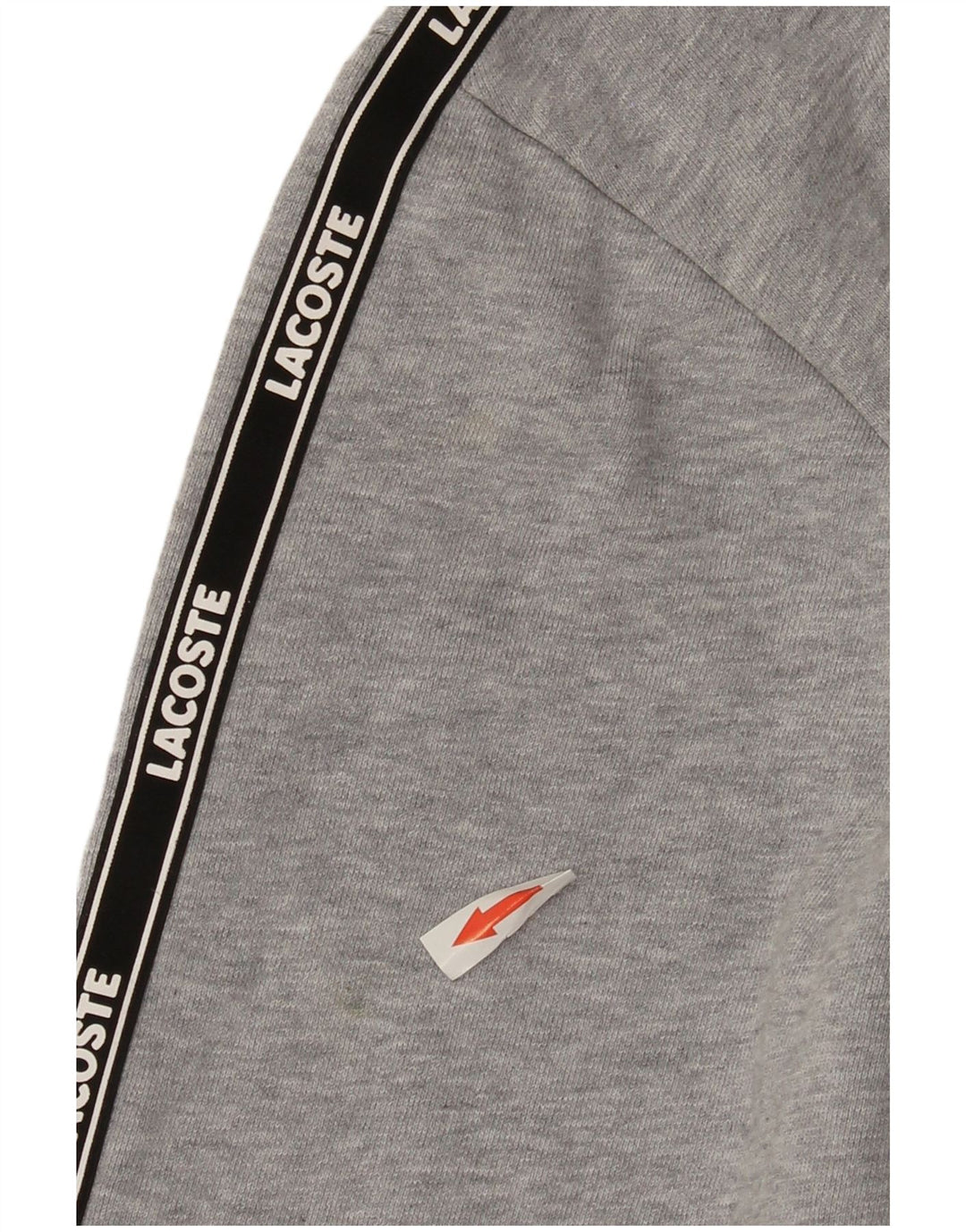 Lacoste Mens Graphic Hoodie Jumper Size 4 Medium Grey Colourblock