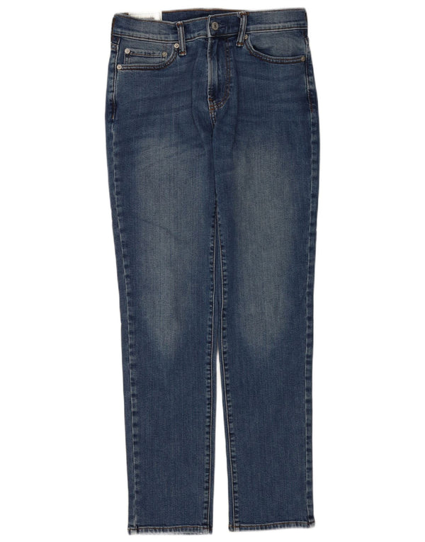 Abercrombie & Fitch Mens Slim Straight Jeans W29 L32 Blue Cotton