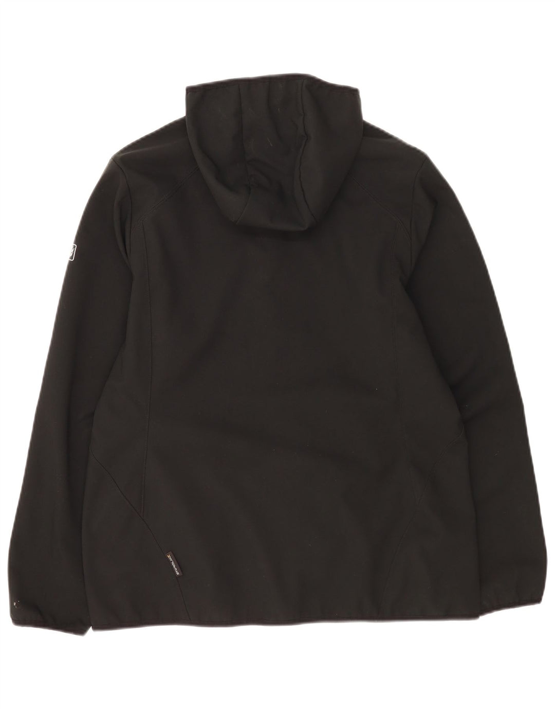 Jack Wolfskin Womens Hooded Windbreaker Jacket UK 14/16 Large Black