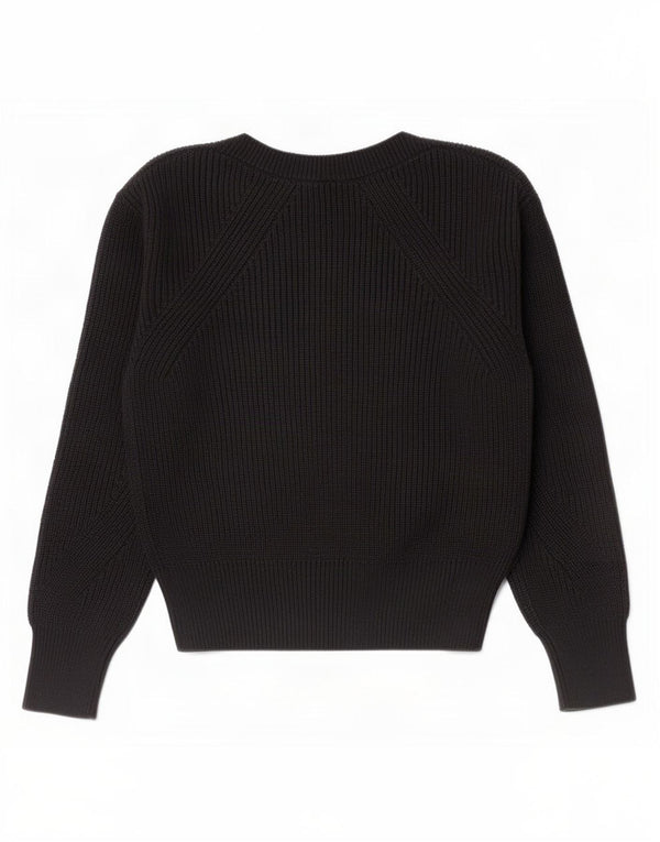 Gap Womens Boat Neck Jumper Sweater UK 10 Small Black Cotton