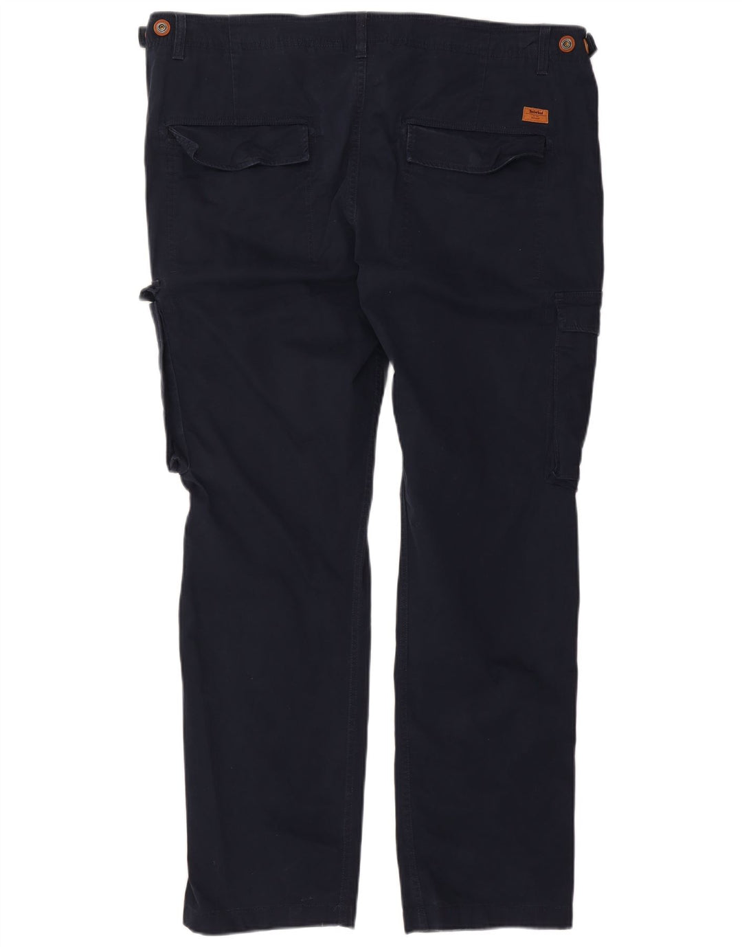 TIMBERLAND Mens Straight Cargo Trousers W42 L31 Navy Blue