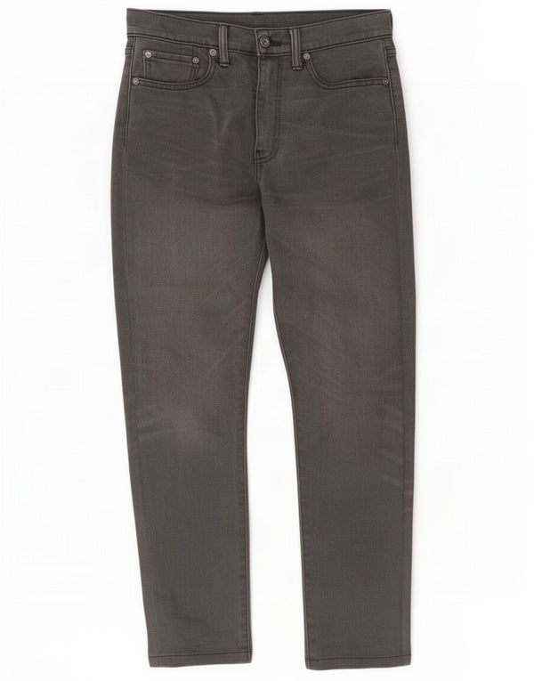 Levi's Mens 522 Slim Jeans W29 L32 Grey Cotton