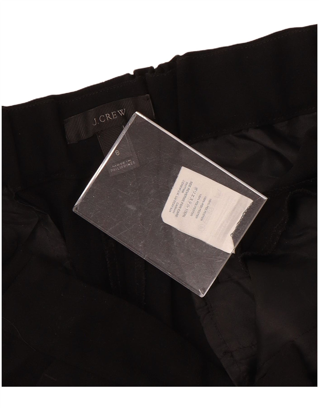 J. CREW Womens Tapered Chino Trousers US 8 Medium W32 L26 Black Polyester